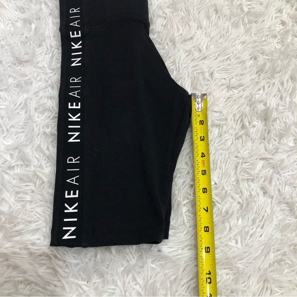 Nike‎ Air Logo Bike Shorts Black White XS - Picture 9 of 9